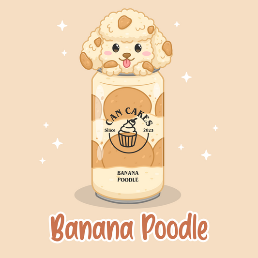 Banana Poodle Sticker