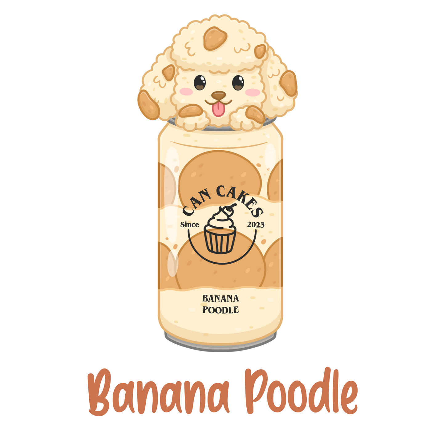 Banana Poodle Sticker